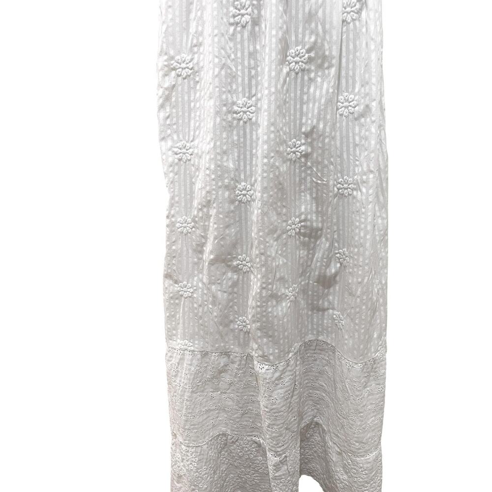 American Eagle Outfitters Dress Womens Medium Eyelet Embroidered Maxi Sundress - Picture 7 of 11